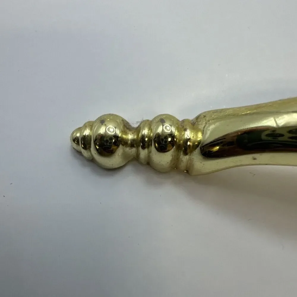 Vtg. KBC1 Lot Of 10 Brass Spoon Foot Cabinet Drawer Pulls Handles 43863